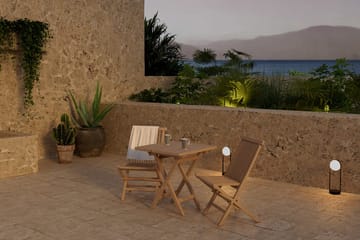Cafébord Kenya 70 cm Utomhus med 2 Kenya Utestol Hopfällbar - Utemöbler - Balkong - Balkongmöbler - Balkonggrupp & balkongset