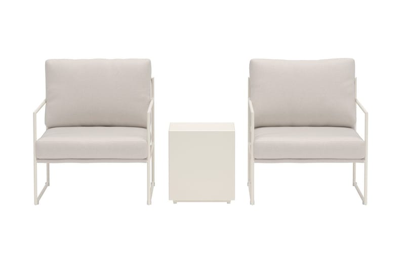 Cafégrupp Lissabon Utomhus - Beige - Utemöbler - Balkong - Balkongmöbler - Balkonggrupp & balkongset