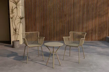 Cafégrupp Sifnos Utomhus - Beige - Utemöbler - Balkong - Balkongmöbler - Balkonggrupp & balkongset