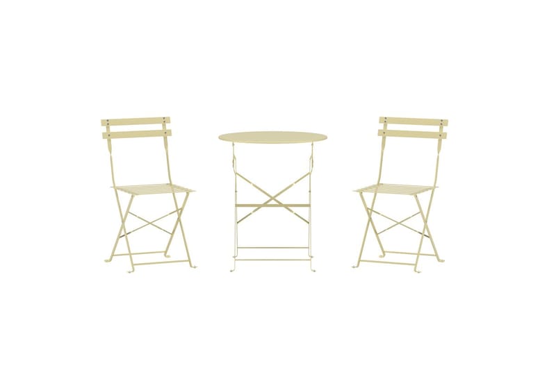 Cafégrupp Tao Utomhus - Ljusgul - Utemöbler - Balkong - Balkongmöbler - Balkonggrupp & balkongset