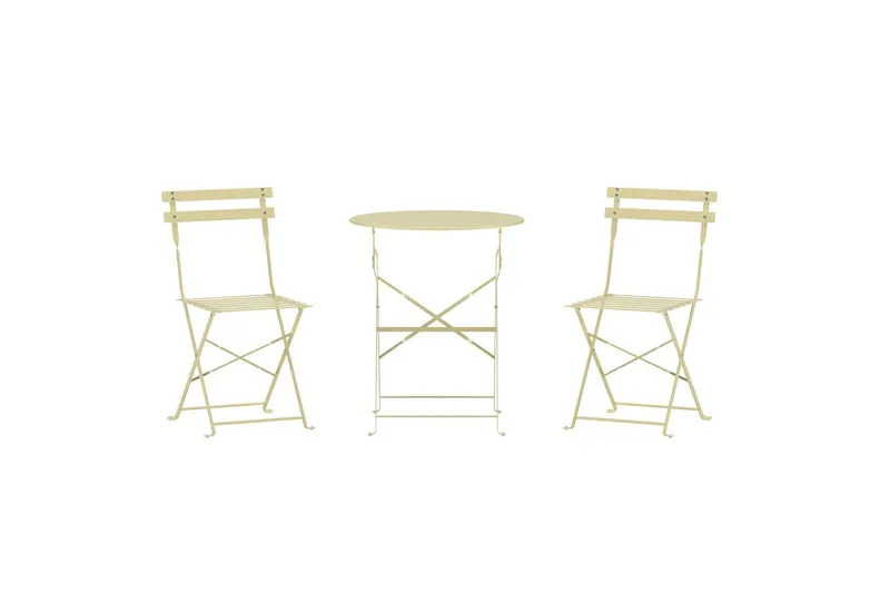 Cafégrupp Tao Utomhus - Ljusgul - Utemöbler - Balkong - Balkongmöbler - Balkonggrupp & balkongset