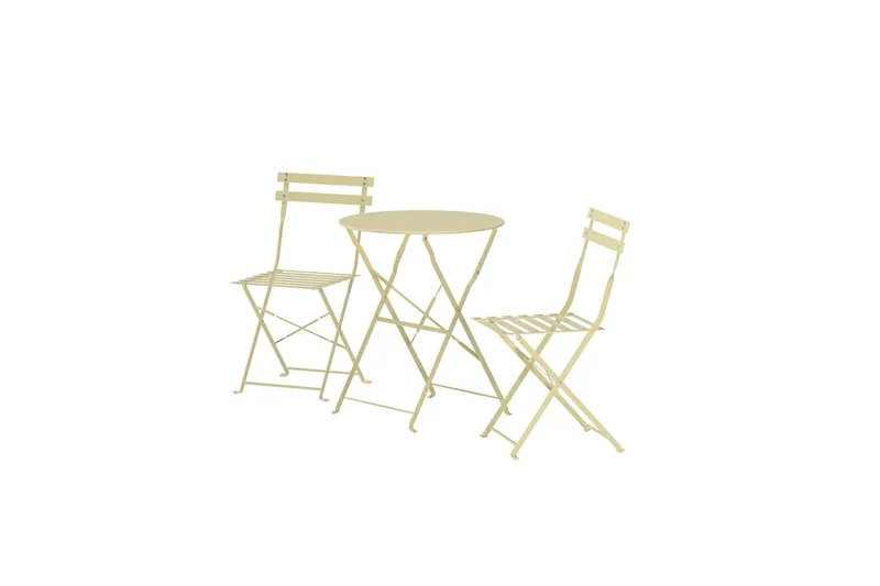 Cafégrupp Tao Utomhus - Ljusgul - Utemöbler - Balkong - Balkongmöbler - Balkonggrupp & balkongset