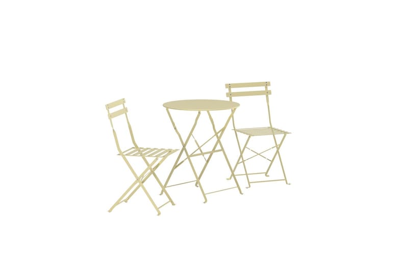 Cafégrupp Tao Utomhus - Ljusgul - Utemöbler - Balkong - Balkongmöbler - Balkonggrupp & balkongset