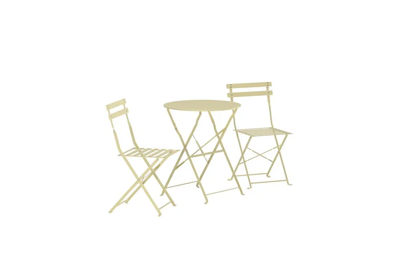 Cafégrupp Tao Utomhus - Ljusgul - Utemöbler - Balkong - Balkongmöbler - Balkonggrupp & balkongset