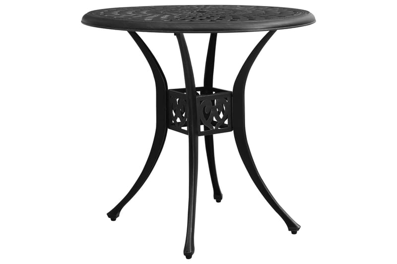 Caféset 3 delar gjuten aluminium svart - Svart - Utemöbler - Balkong - Balkongmöbler - Balkonggrupp & balkongset
