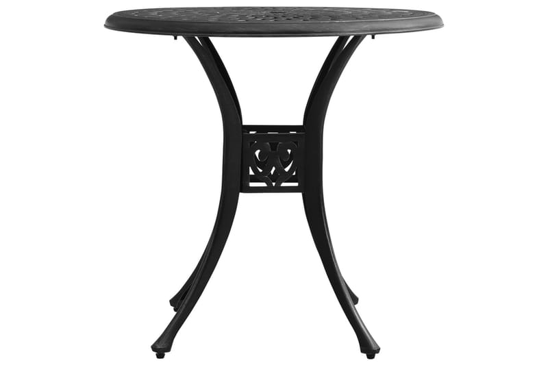 Caféset 5 delar gjuten aluminium svart - Svart - Utemöbler - Balkong - Balkongmöbler - Balkonggrupp & balkongset