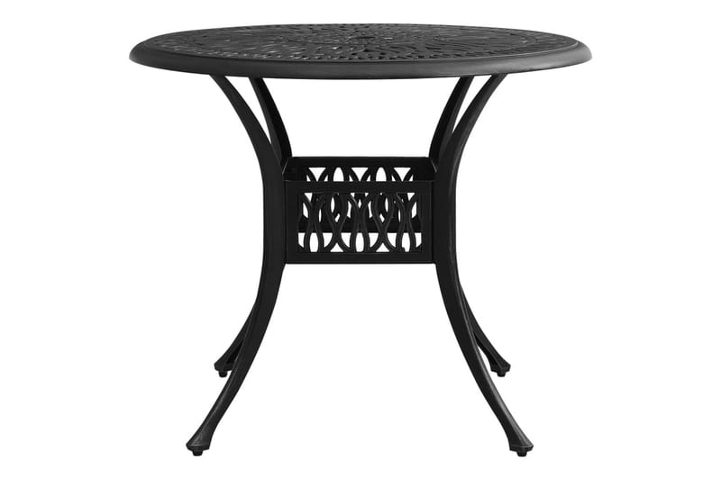 Caféset 5 delar gjuten aluminium svart - Svart - Utemöbler - Balkong - Balkongmöbler - Balkonggrupp & balkongset