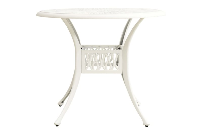 Caféset 5 delar gjuten aluminium vit - Vit - Utemöbler - Balkong - Balkongmöbler - Balkonggrupp & balkongset