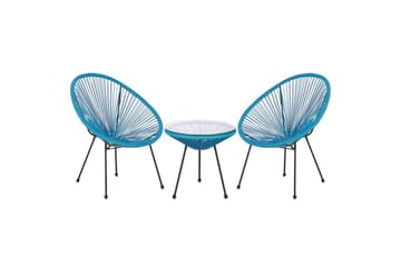 Cafeset Acapulco II Blå/Svart