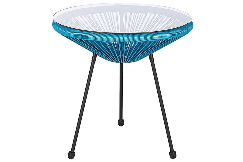 Cafeset Acapulco II Blå/Svart - Blå/Svart - Utemöbler - Balkong - Balkongmöbler - Balkonggrupp & balkongset