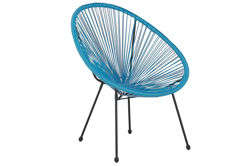 Cafeset Acapulco II Blå/Svart - Blå/Svart - Utemöbler - Balkong - Balkongmöbler - Balkonggrupp & balkongset