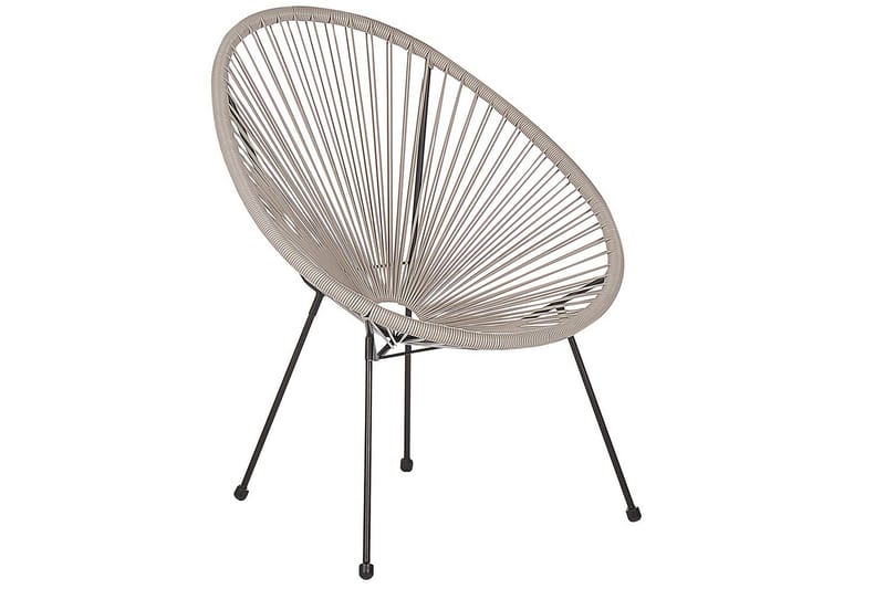 Cafeset Acapulco II Ljusgrå/svart - Ljusgrå/svart - Utemöbler - Balkong - Balkongmöbler - Balkonggrupp & balkongset