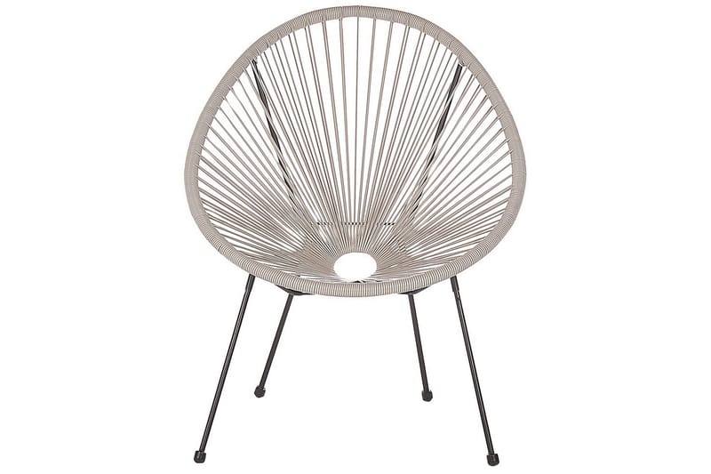 Cafeset Acapulco II Ljusgrå/svart - Ljusgrå/svart - Utemöbler - Balkong - Balkongmöbler - Balkonggrupp & balkongset