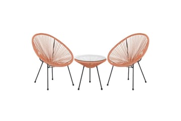 Cafeset Acapulco II Orange/Svart