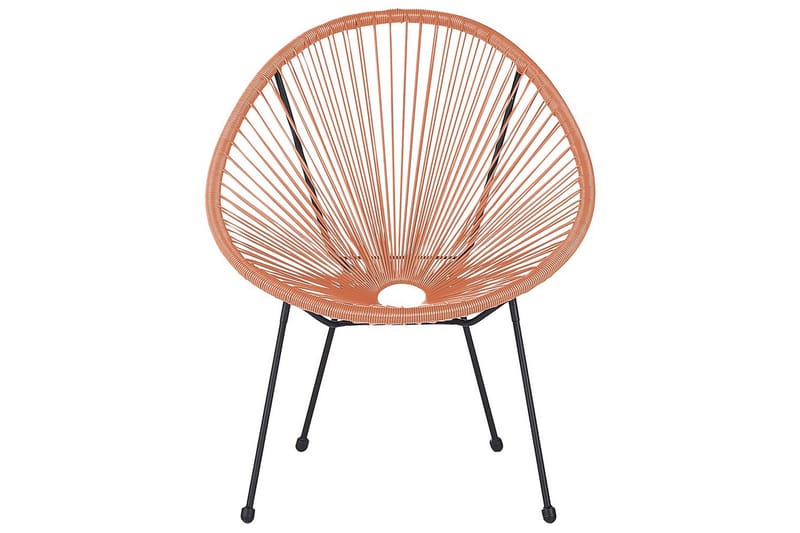 Cafeset Acapulco II Orange/Svart - Orange/Svart - Utemöbler - Balkong - Balkongmöbler - Balkonggrupp & balkongset