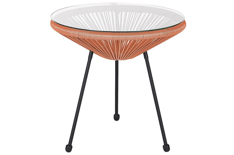 Cafeset Acapulco II Orange/Svart - Orange/Svart - Utemöbler - Balkong - Balkongmöbler - Balkonggrupp & balkongset