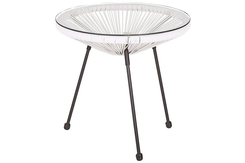 Cafeset Acapulco II Vit/Svart - Vit/Svart - Utemöbler - Balkong - Balkongmöbler - Balkonggrupp & balkongset