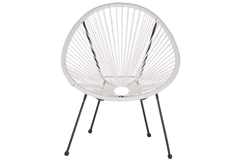 Cafeset Acapulco II Vit/Svart - Vit/Svart - Utemöbler - Balkong - Balkongmöbler - Balkonggrupp & balkongset