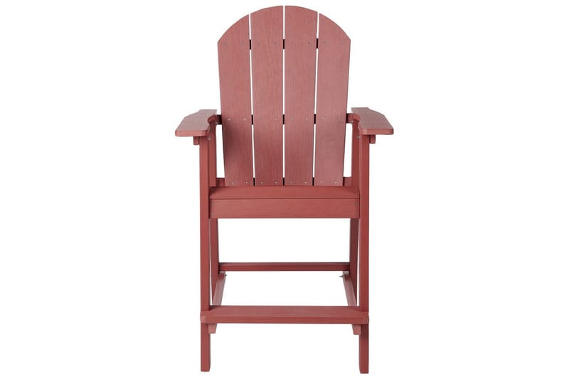 Cafeset Adirondack Röd - Röd - Utemöbler - Balkong - Balkongmöbler - Balkonggrupp & balkongset
