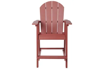 Cafeset Adirondack Röd - Röd - Utemöbler - Balkong - Balkongmöbler - Balkonggrupp & balkongset