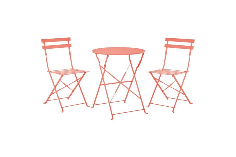Cafeset Fiori Röd - Röd - Utemöbler - Balkong - Balkongmöbler - Balkonggrupp & balkongset