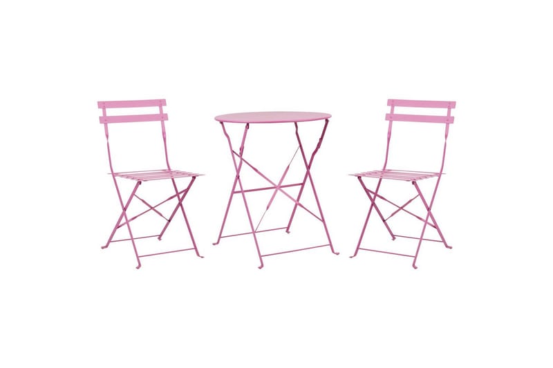 Cafeset Fiori Rosa - Rosa - Utemöbler - Balkong - Balkongmöbler - Balkonggrupp & balkongset
