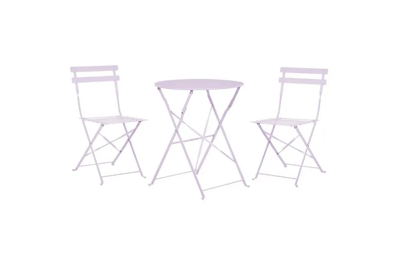 Cafeset Fiori Violett - Violett - Utemöbler - Balkong - Balkongmöbler - Balkonggrupp & balkongset