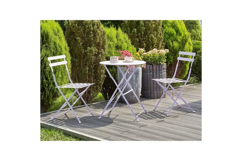 Cafeset Fiori Violett - Violett - Utemöbler - Balkong - Balkongmöbler - Balkonggrupp & balkongset