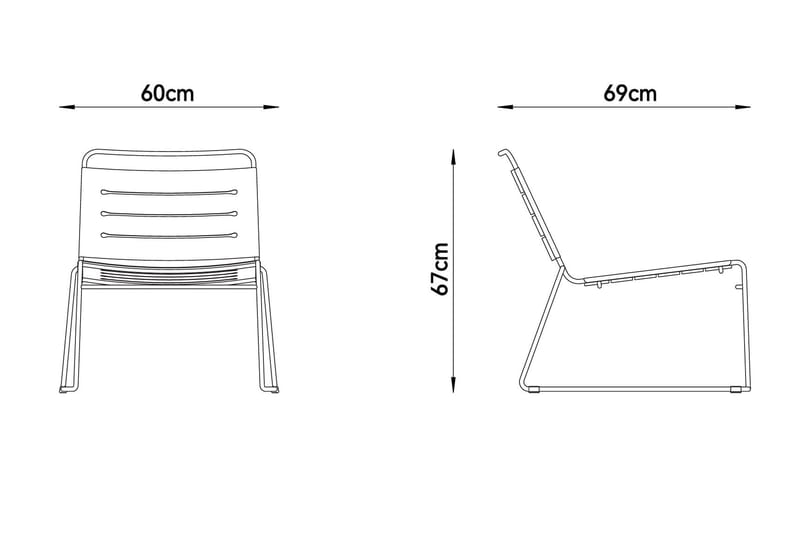 Caféset i stål – Olivgrönt balkongset för små uteplatser | Hjalmar - Utemöbler - Balkong - Balkongmöbler - Balkonggrupp & balkongset