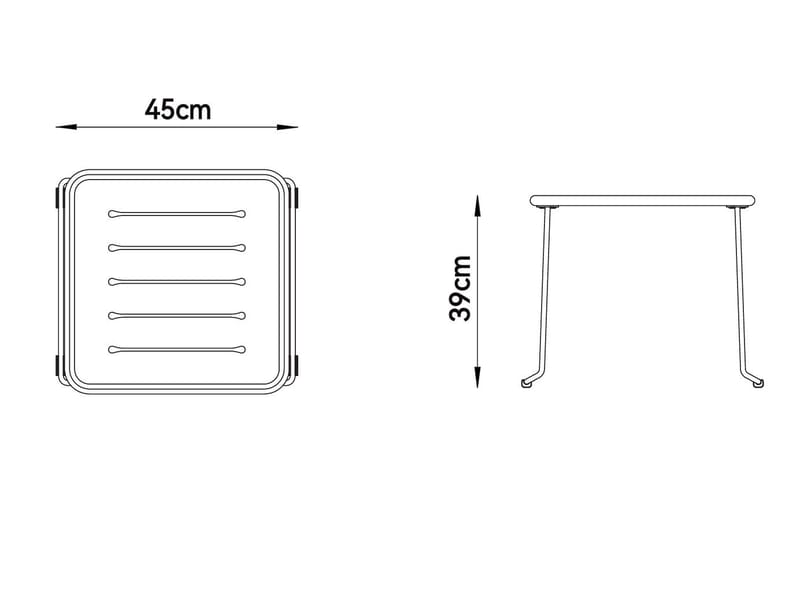 Caféset i stål – Olivgrönt balkongset för små uteplatser | Hjalmar - Utemöbler - Balkong - Balkongmöbler - Balkonggrupp & balkongset
