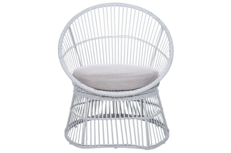 Cafeset Mesyna Vit/Beige - Vit/Beige - Utemöbler - Balkong - Balkongmöbler - Balkonggrupp & balkongset