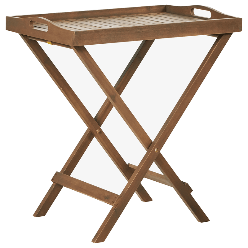 Caféset utomhus Amantea Premium Akaciaträ - Brun/Ljusbeige - Utemöbler - Balkong - Balkongmöbler - Balkonggrupp & balkongset