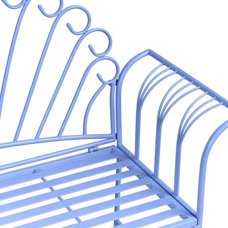 Caféset utomhus Cavinia Järn - Blå - Utemöbler - Balkong - Balkongmöbler - Balkonggrupp & balkongset