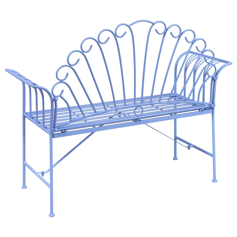 Caféset utomhus Cavinia Järn - Blå - Utemöbler - Balkong - Balkongmöbler - Balkonggrupp & balkongset