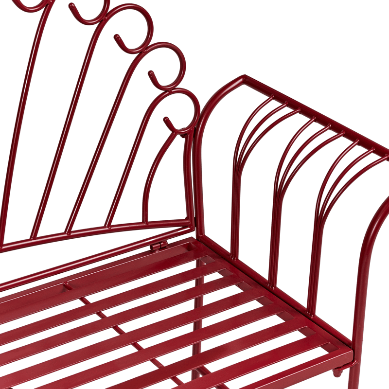 Caféset utomhus Cavinia Järn - Röd - Utemöbler - Balkong - Balkongmöbler - Balkonggrupp & balkongset