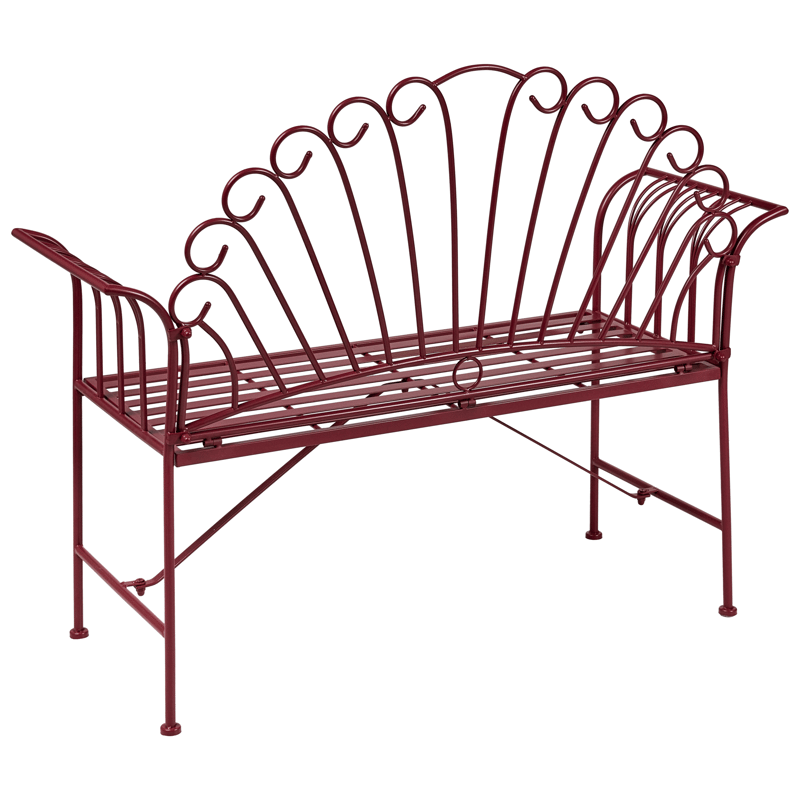 Caféset utomhus Cavinia Järn - Röd - Utemöbler - Balkong - Balkongmöbler - Balkonggrupp & balkongset