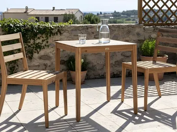 Caféset utomhus Chioggia Akaciaträ - Brun - Utemöbler - Balkong - Balkongmöbler - Balkonggrupp & balkongset