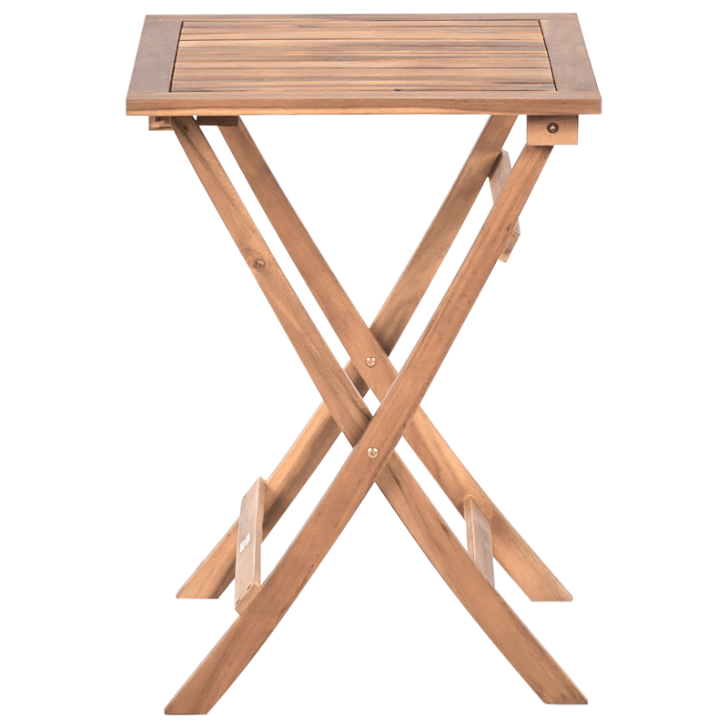 Caféset utomhus Coniolo Akaciaträ - Brun/Svart - Utemöbler - Balkong - Balkongmöbler - Balkonggrupp & balkongset