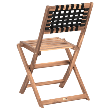Caféset utomhus Coniolo Akaciaträ - Brun/Svart - Utemöbler - Balkong - Balkongmöbler - Balkonggrupp & balkongset