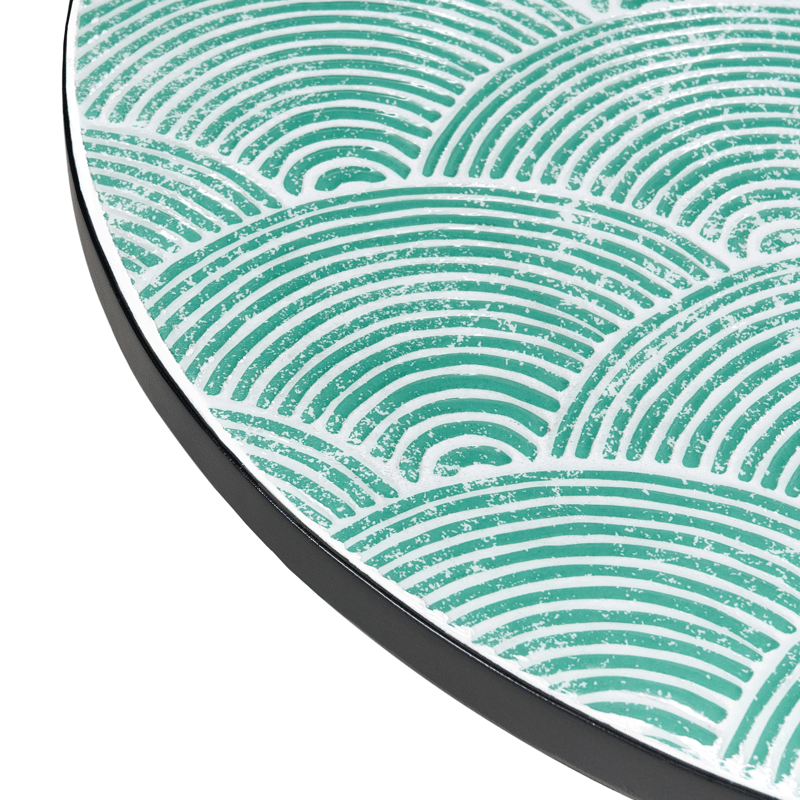 Caféset utomhus Fällbar Anapo Järn - svart/grön - Utemöbler - Balkong - Balkongmöbler - Balkonggrupp & balkongset