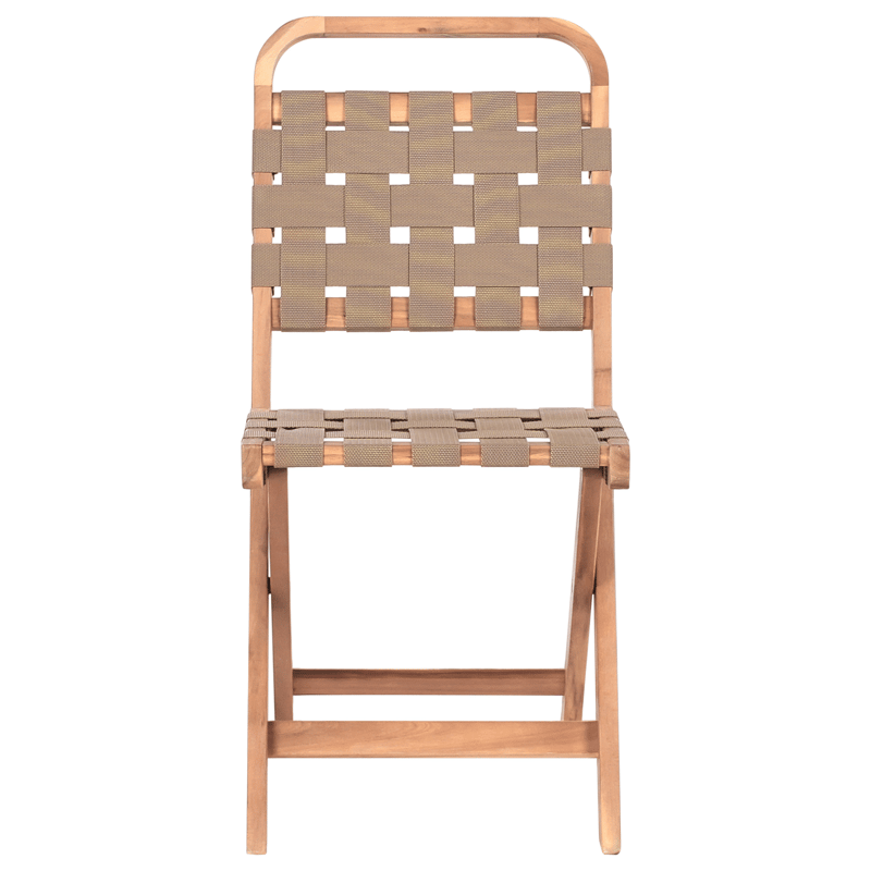 Caféset utomhus Fällbar Calciano Akaciaträ - Brun/Beige - Utemöbler - Balkong - Balkongmöbler - Balkonggrupp & balkongset