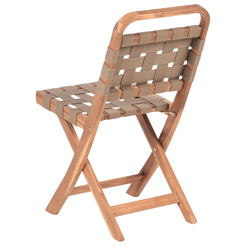 Caféset utomhus Fällbar Calciano Akaciaträ - Brun/Beige - Utemöbler - Balkong - Balkongmöbler - Balkonggrupp & balkongset