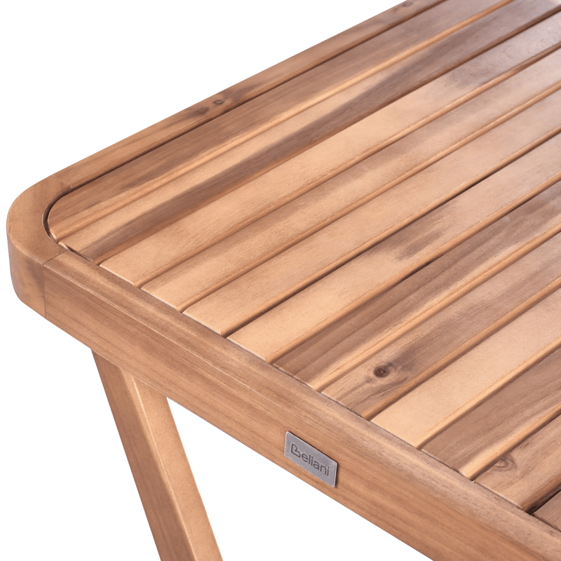 Caféset utomhus Fällbar Calciano Akaciaträ - Brun/Beige - Utemöbler - Balkong - Balkongmöbler - Balkonggrupp & balkongset