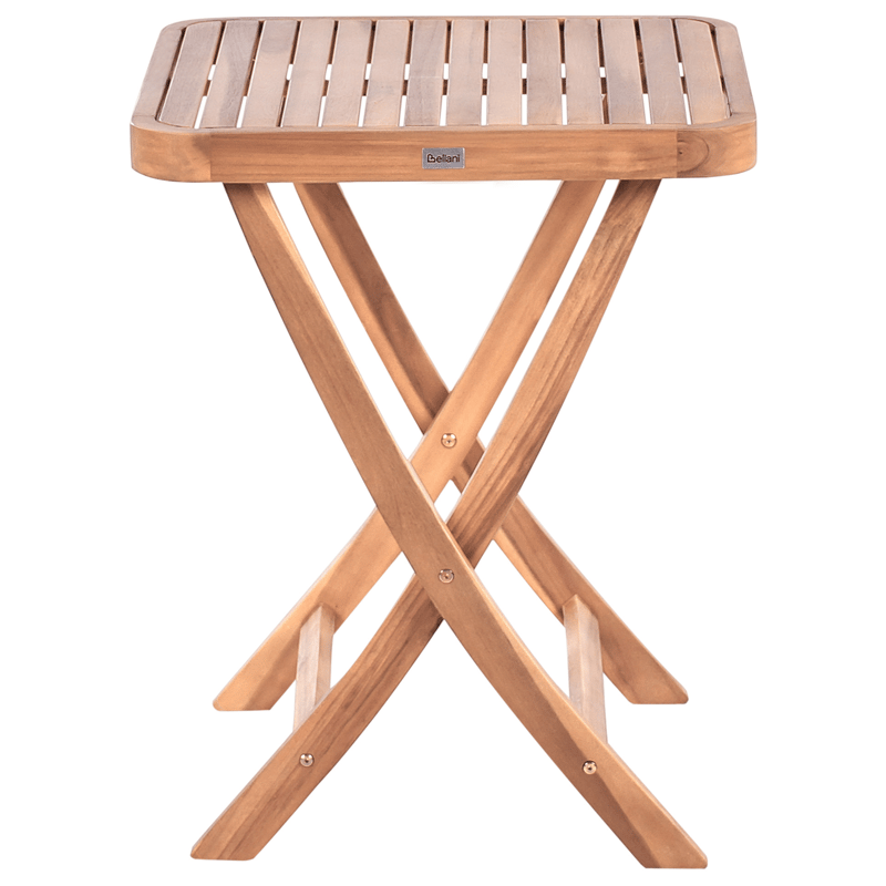 Caféset utomhus Fällbar Calciano Akaciaträ - Brun/Beige - Utemöbler - Balkong - Balkongmöbler - Balkonggrupp & balkongset