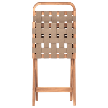 Caféset utomhus Fällbar Calciano Akaciaträ - Brun/Beige - Utemöbler - Balkong - Balkongmöbler - Balkonggrupp & balkongset