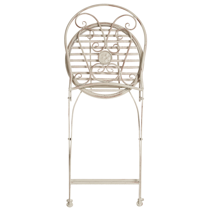 Caféset utomhus Fällbar Coggia Järn - Beige - Utemöbler - Balkong - Balkongmöbler - Balkonggrupp & balkongset