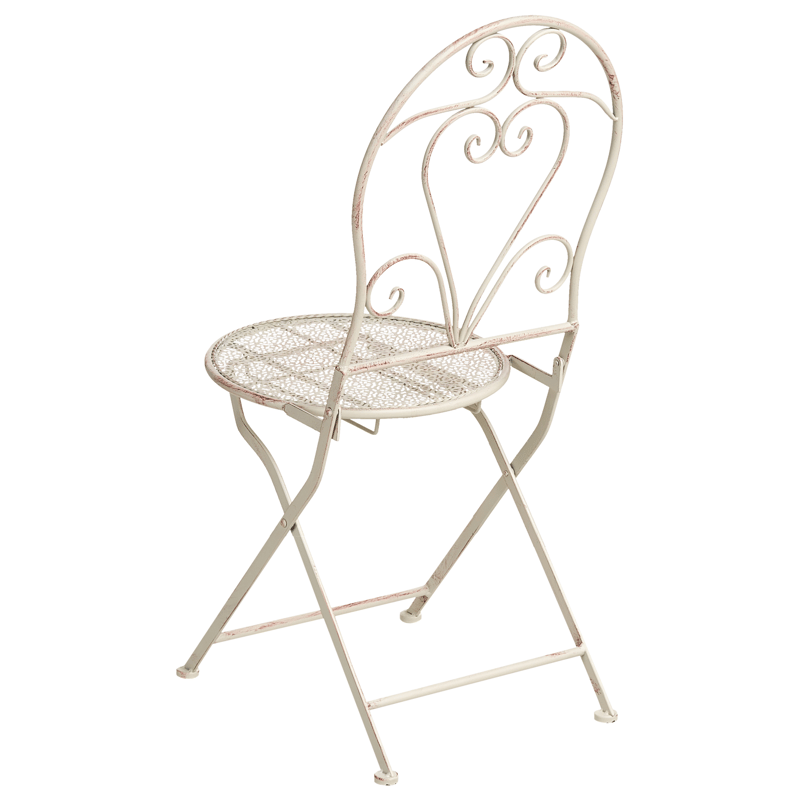 Caféset utomhus Fällbar Folelli Järn - Beige - Utemöbler - Balkong - Balkongmöbler - Balkonggrupp & balkongset