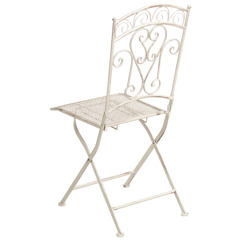 Caféset utomhus Fällbar Juina Järn - Beige - Utemöbler - Balkong - Balkongmöbler - Balkonggrupp & balkongset