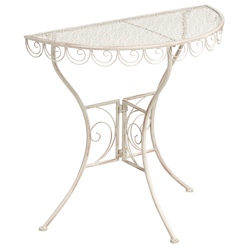 Caféset utomhus Fällbar Juina Järn - Beige - Utemöbler - Balkong - Balkongmöbler - Balkonggrupp & balkongset