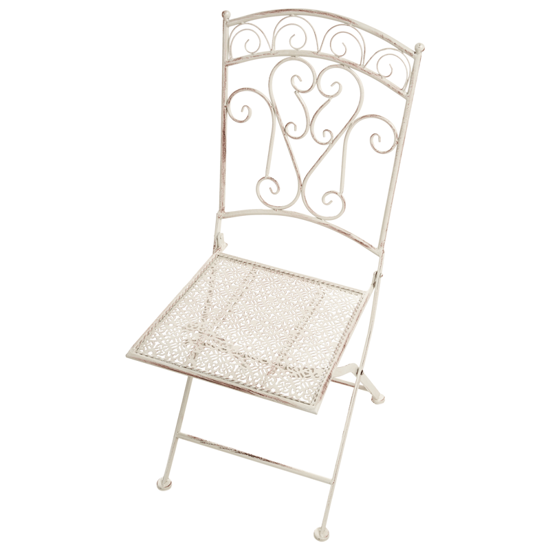 Caféset utomhus Fällbar Juina Järn - Beige - Utemöbler - Balkong - Balkongmöbler - Balkonggrupp & balkongset